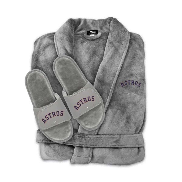 Houston Astros Phantom Robe Slide Bundle - Grey