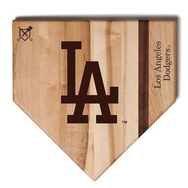 Los Angeles Dodgers Baseball Home Plate Cutting Board