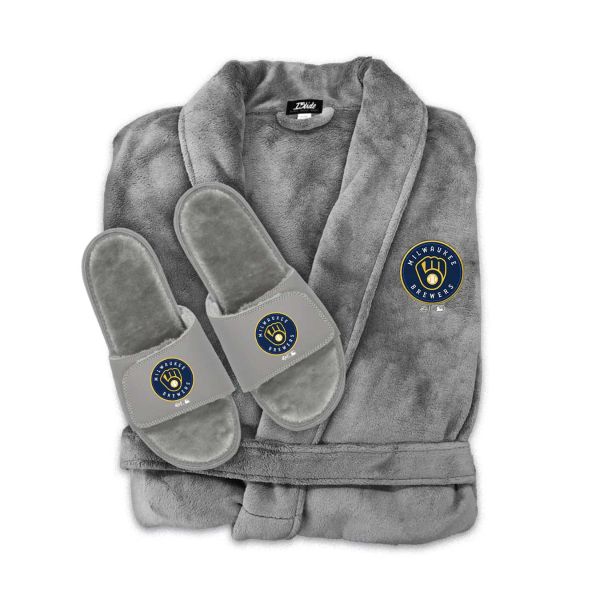 Milwaukee Brewers Phantom Robe Slide Bundle - Black