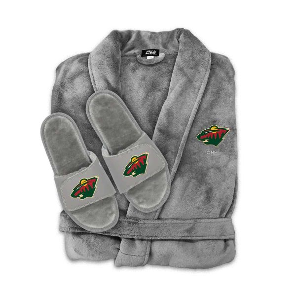 Minnesota Wild Phantom Robe Slide Bundle - Grey
