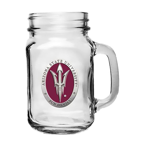 Arizona State-Pitchfork Logo Mason Jar Mug