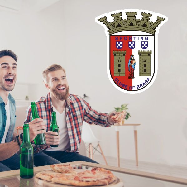 Soccer Wall Decals - Primeira Liga - Portugal Soccer Team Logos - SC Braga