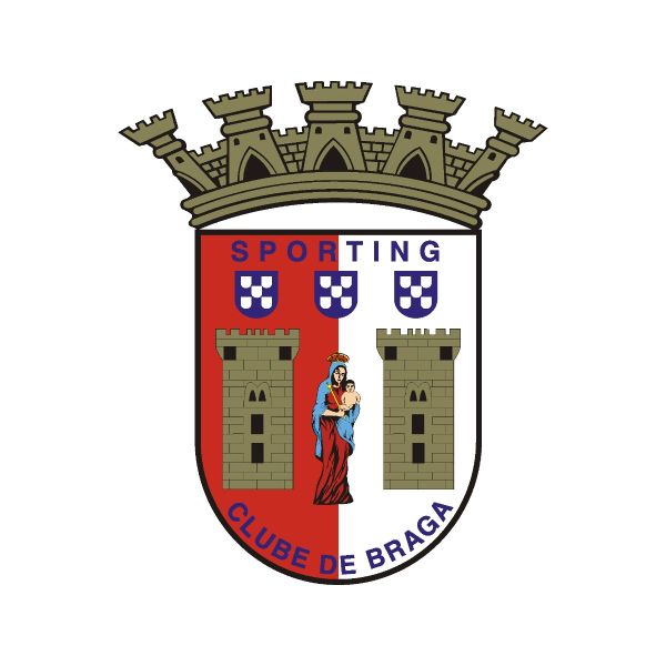 Soccer Wall Decals - Primeira Liga - Portugal Soccer Team Logos - SC Braga