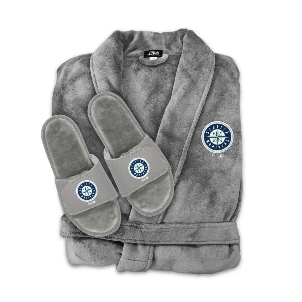 Seattle Mariners Phantom Robe Slide Bundle - Grey