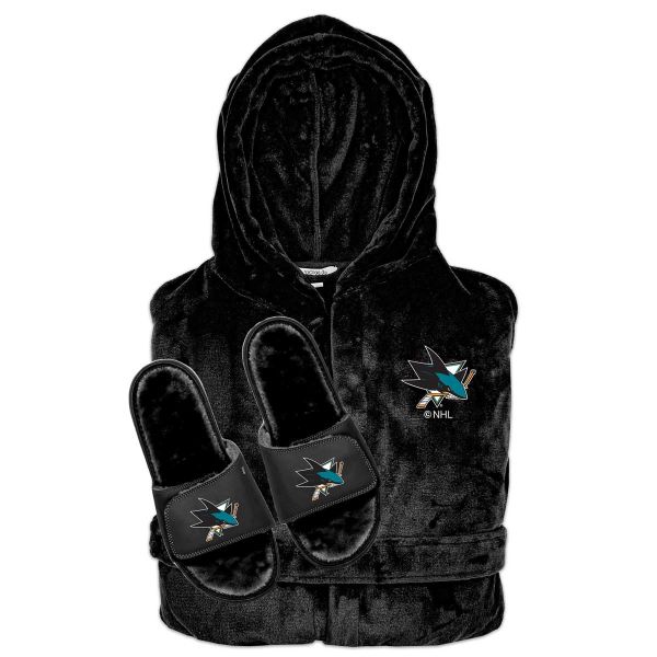 San Jose Sharks Phantom Robe Slide Bundle - Black