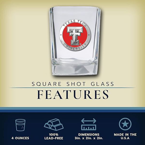 Texas Tech - Square Shot Glass