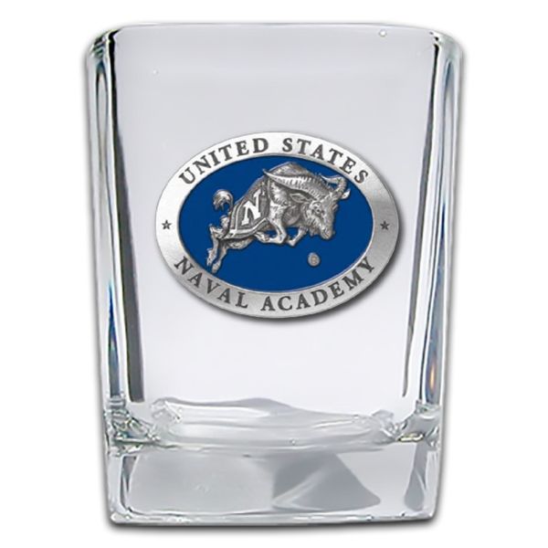 US Naval Academy - Square Shot Glass