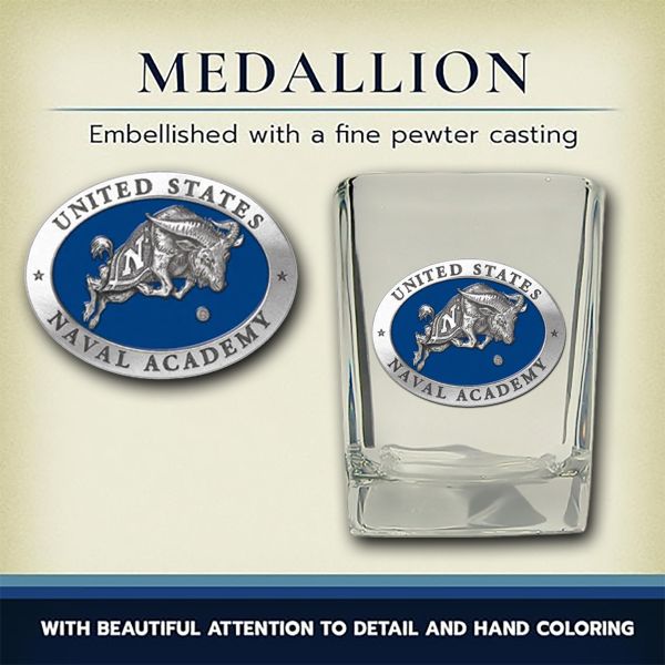 US Naval Academy - Square Shot Glass