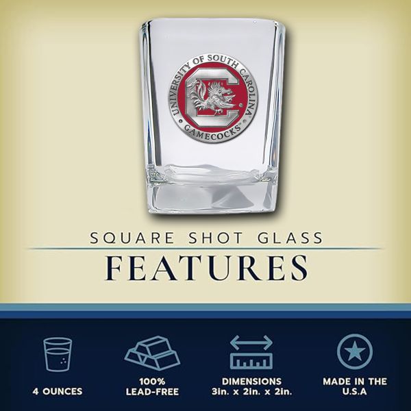 University of South Carolina Gamecocks - Square Shot Glass