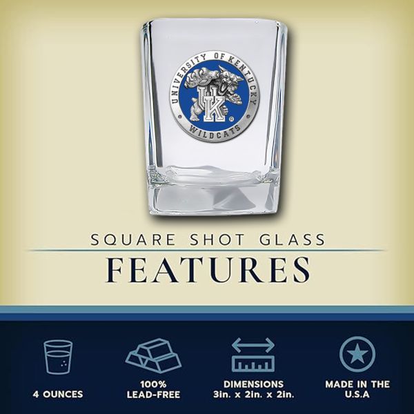 University of Kentucky Wildcats - Square Shot Glass