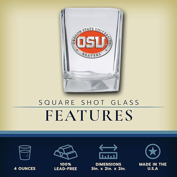 Oregon State University Beavers - Square Shot Glass