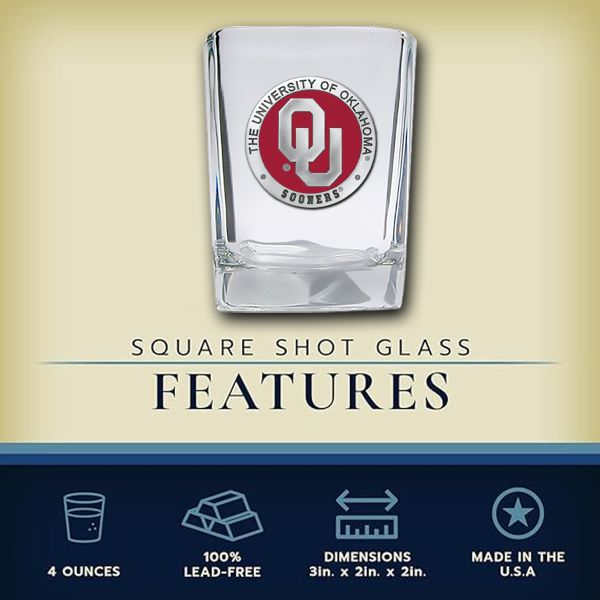University of Oklahoma Sooners - Square Shot Glass