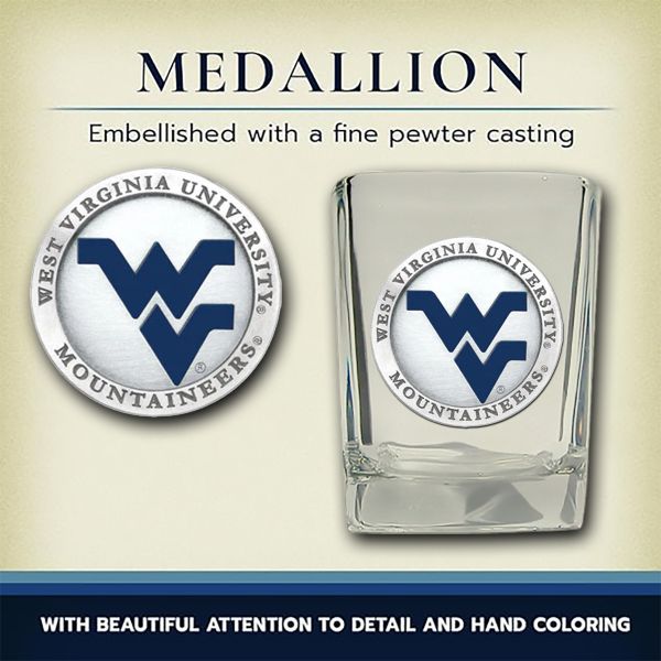 West Virginia University Mountaineers - Square Shot Glass