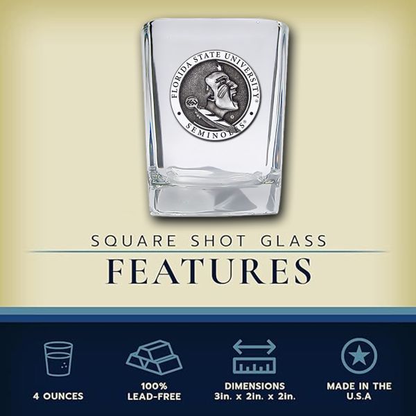Florida State University - Seminoles - Square Shot Glass