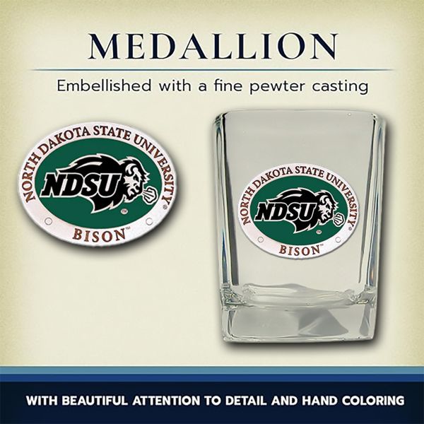 North Dakota State Bison - Square Shot Glass