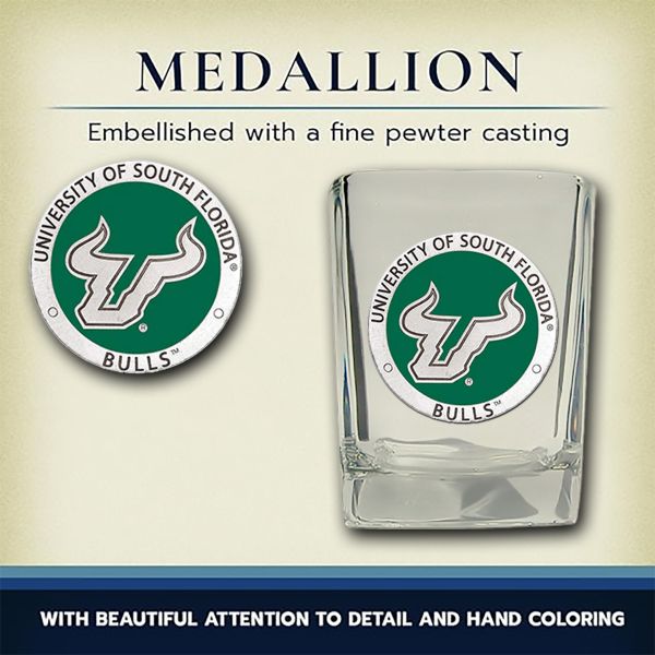 University of South Florida Bulls - Square Shot Glass