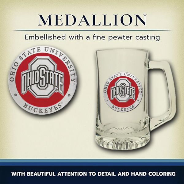 Ohio State Buckeyes Super Beer Stein Glass