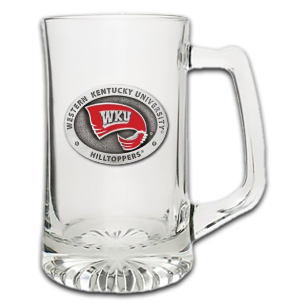 Western Kentucky University Hilltoppers Super Beer Stein Glass