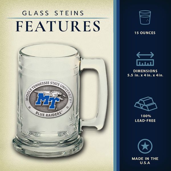 Middle Tennessee State Blue Raiders - Beer Stein