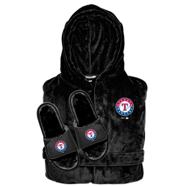 Texas Rangers Phantom Robe Slide Bundle - Black