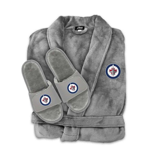 Winnepeg Jets Phantom Robe Slide Bundle - Grey