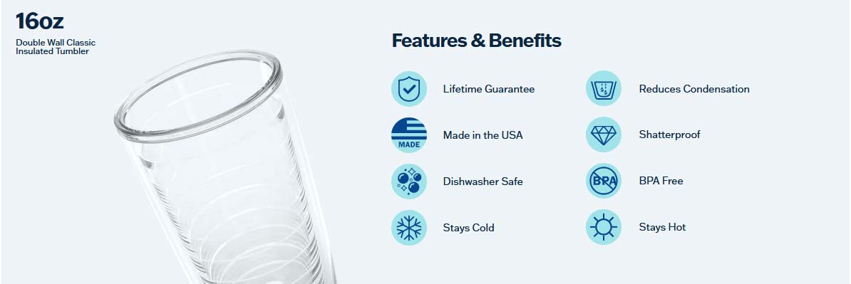 16oz Tervis Tumblers - Features & Benefits